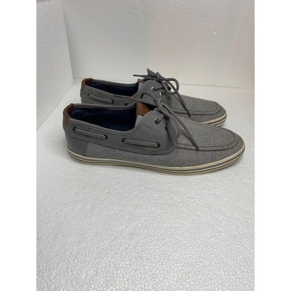 Mens Aldo Grey Clothleather Boat Shoe 